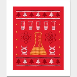 Chemistry Ugly Christmas Sweater Style Posters and Art